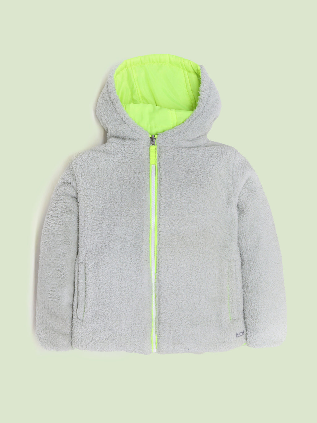Cherry Crumble Green & Grey Sweet-Classic Reversible Jacket
