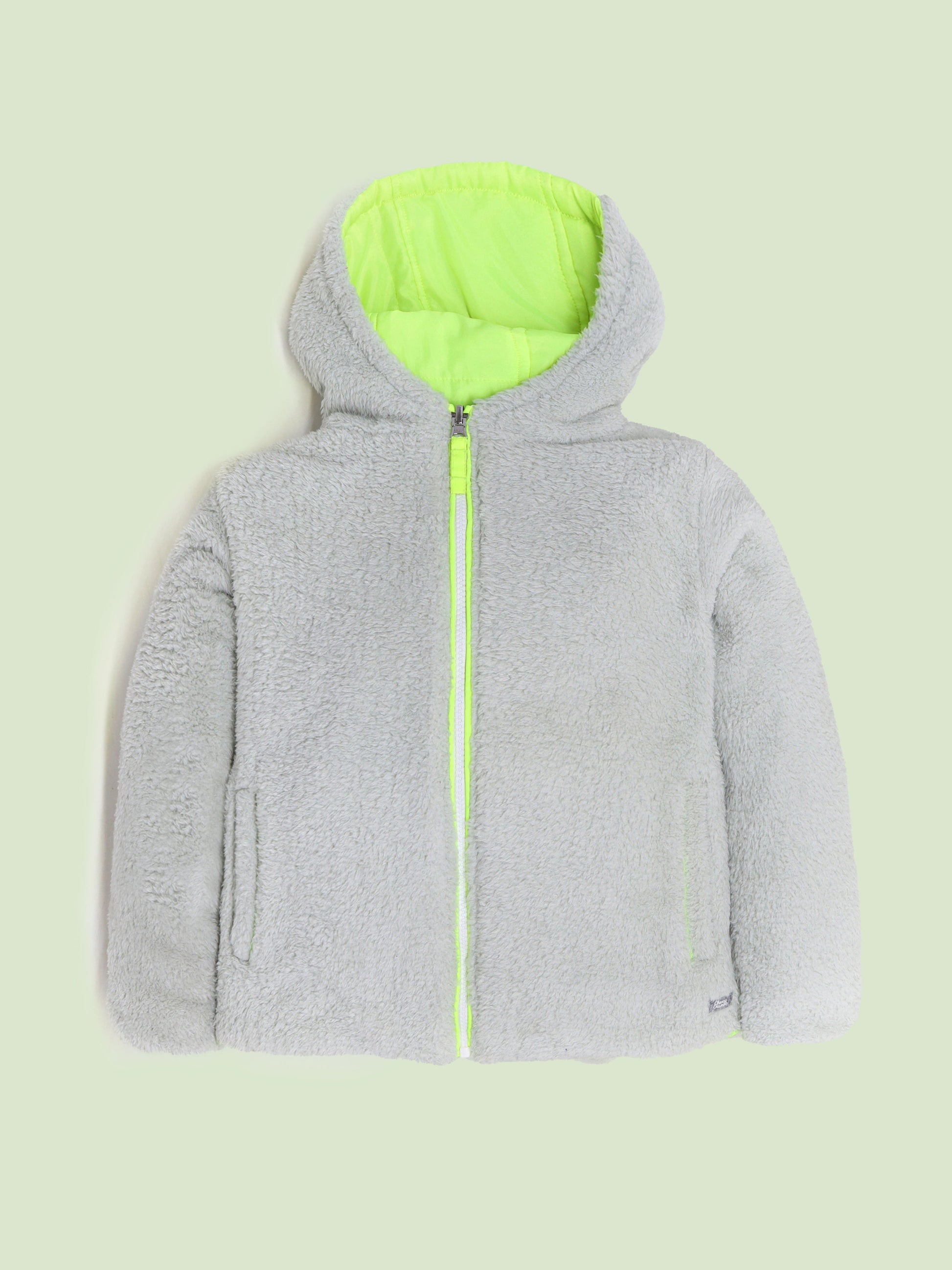 Cherry Crumble Green & Grey Sweet-Classic Reversible Jacket