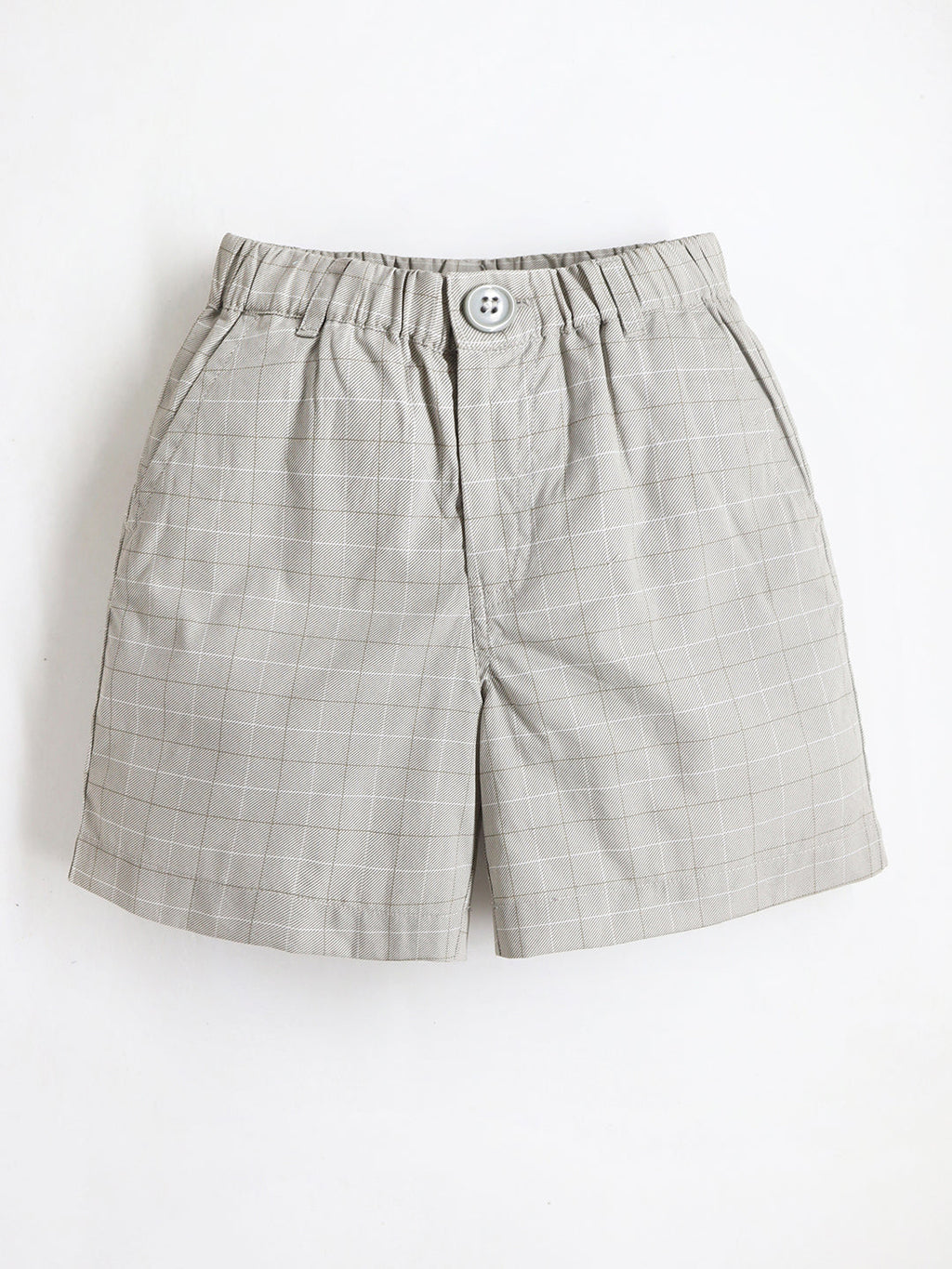 Cherry Crumble Khaki Checkered Adorable Graceful Shorts