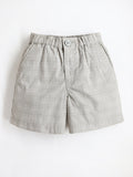 Cherry Crumble Khaki Checkered Adorable Graceful Shorts