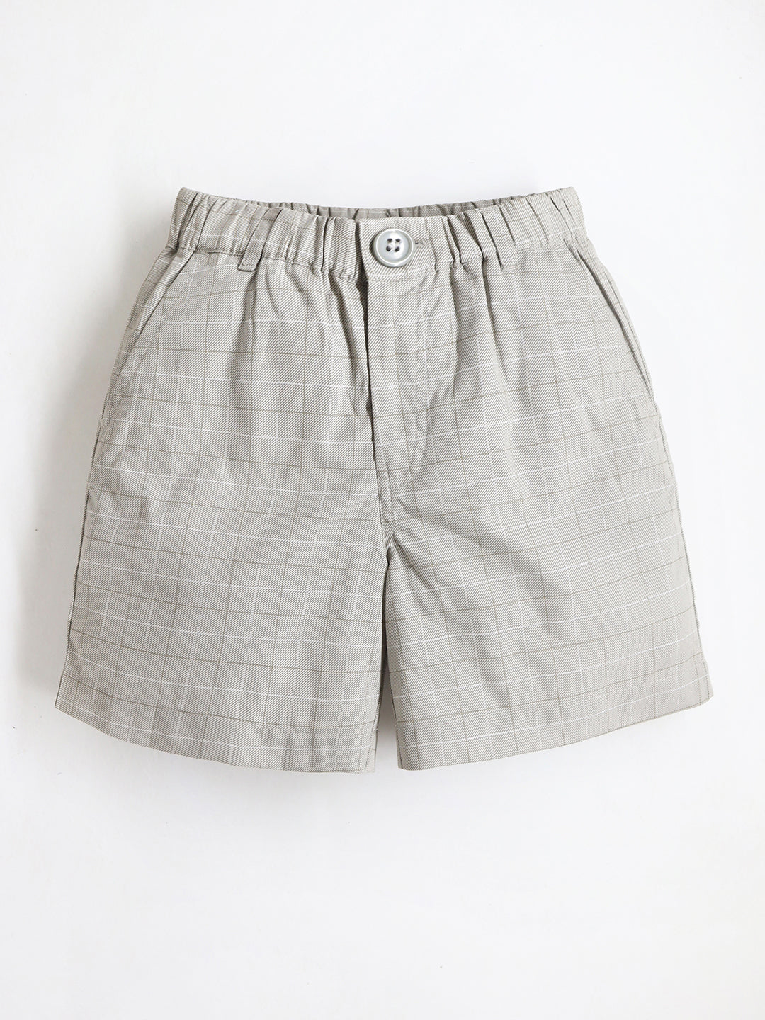 Cherry Crumble Khaki Checkered Adorable Graceful Shorts