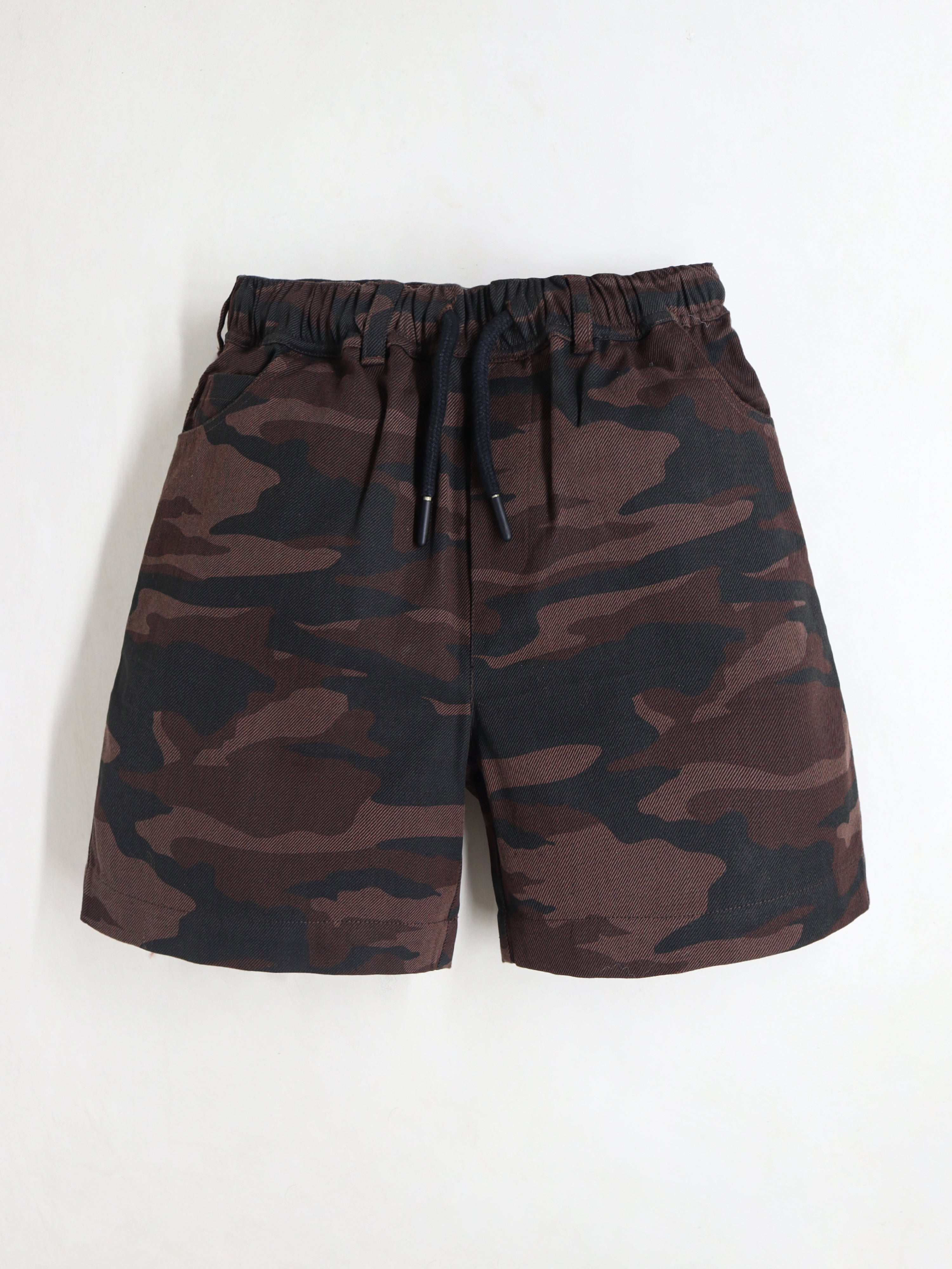 Cherry Crumble Multicolor Print Breezy-Luxe Summer Shorts