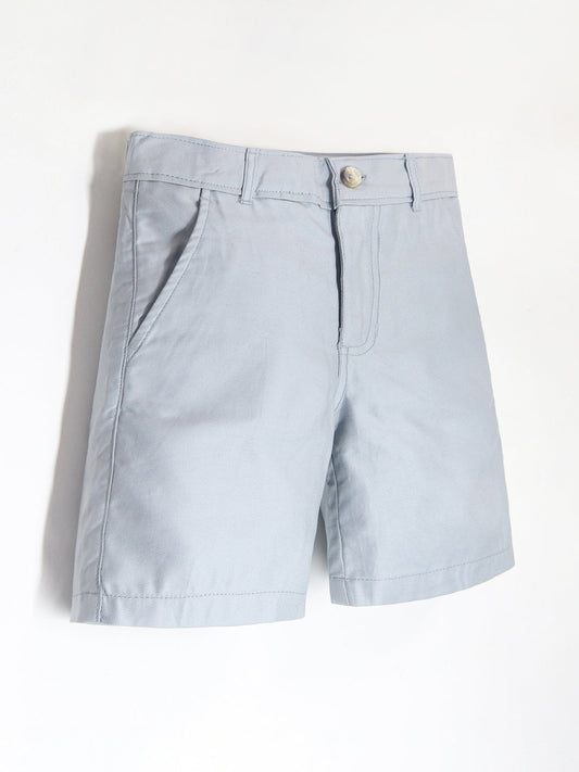 Cherry Crumble Grey Breezy-Trendy Summer Shorts