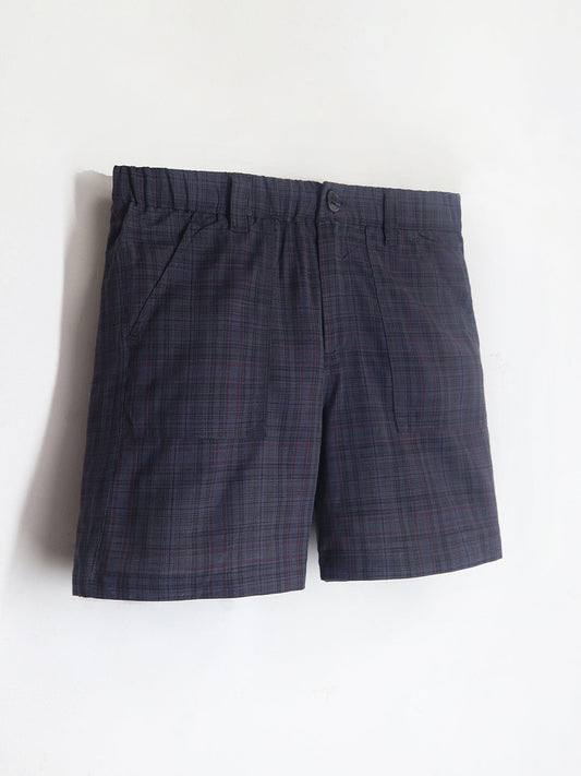 Cherry Crumble Multicolor Checkered Lovely Elegant Shorts
