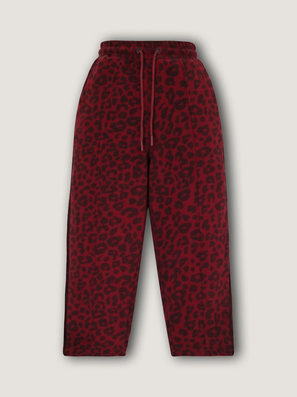 Maroon Charm Printed Fleece Hoodie Set