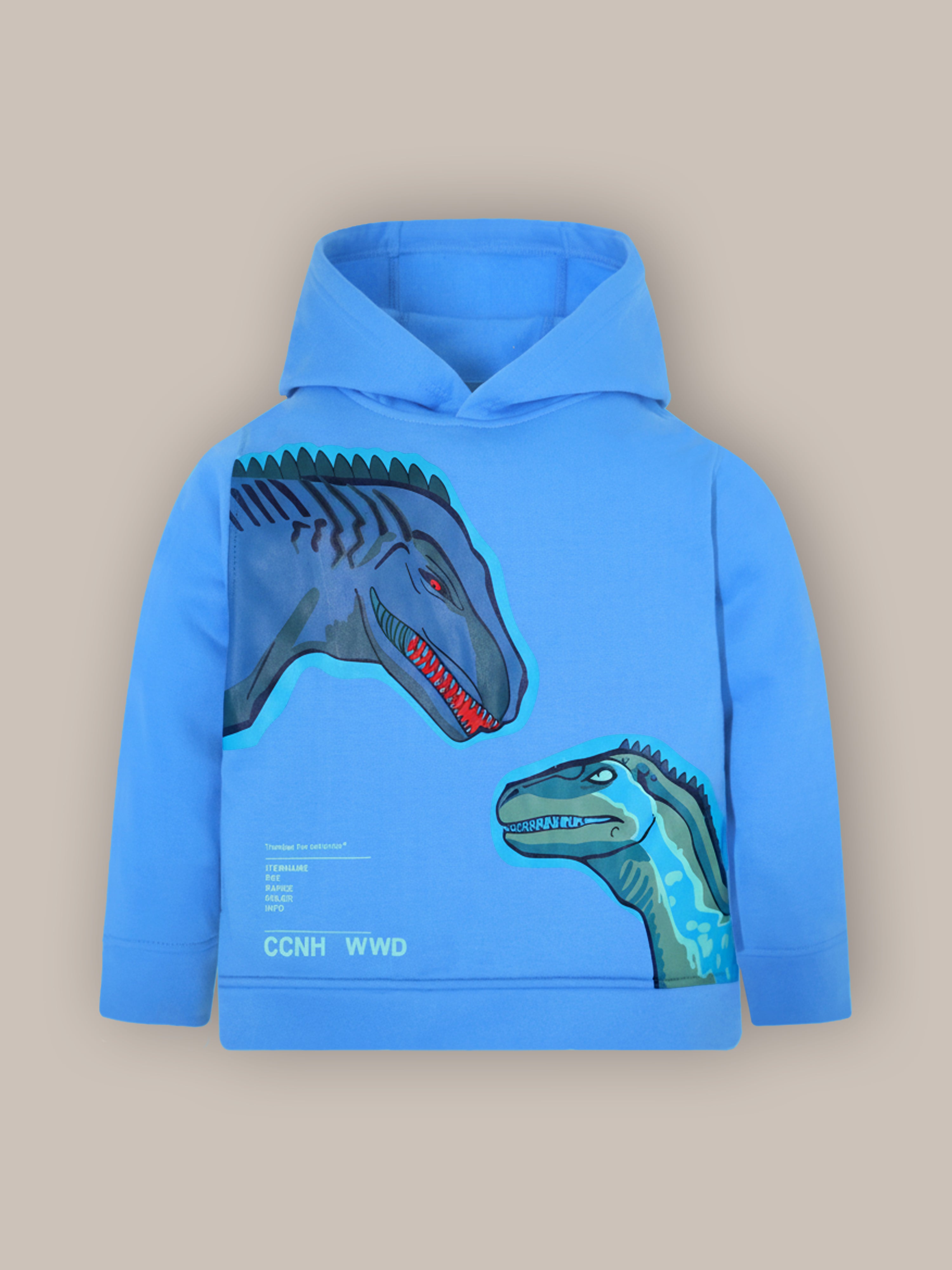 Cozy Blue Fleece Winter Hoodie