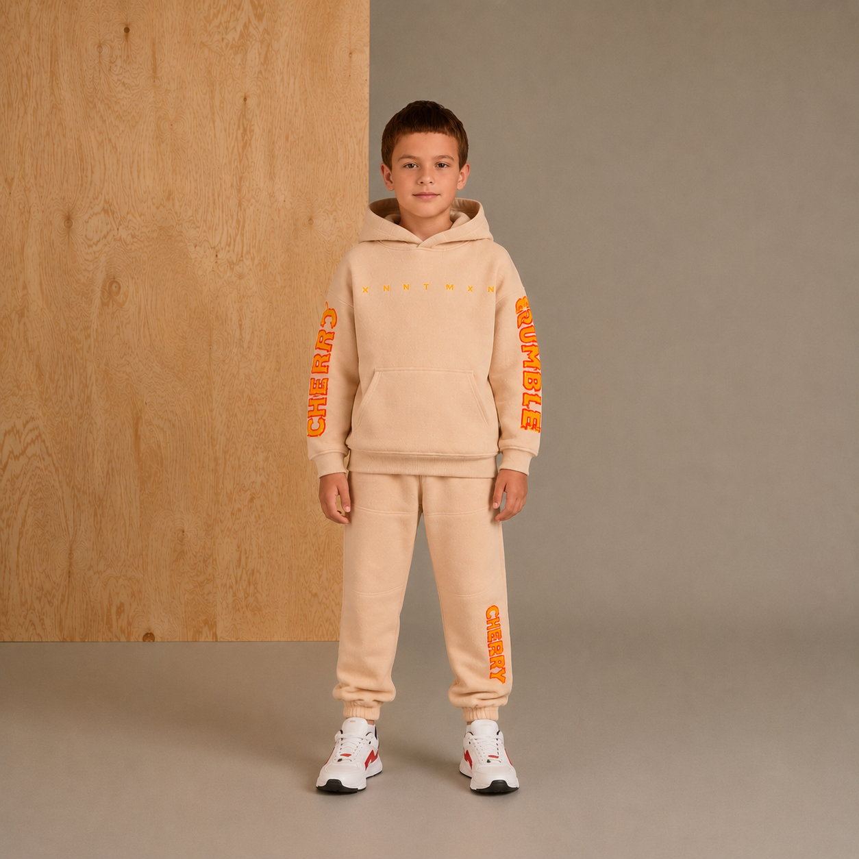 Bloom Sweetie Beige Grand Sweatshirt-Set