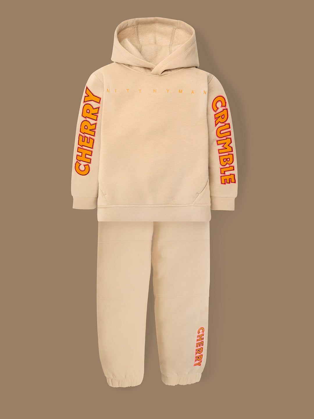 Cherry Crumble Holiday Bloom Sweetie Beige Grand Sweatshirt Set