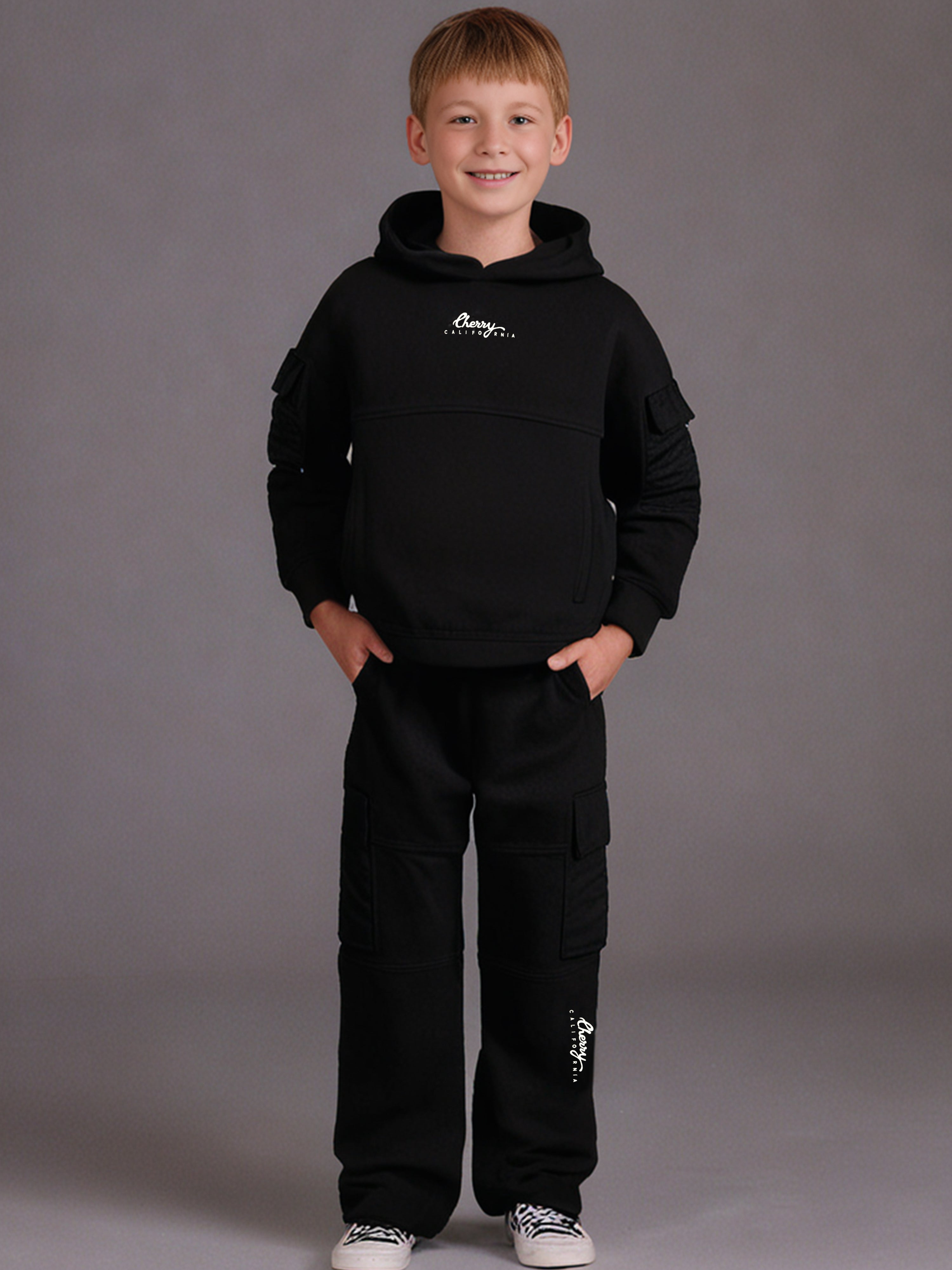 Cherry Crumble Wintertide Bubbly Black Classic Sweatshirt Set