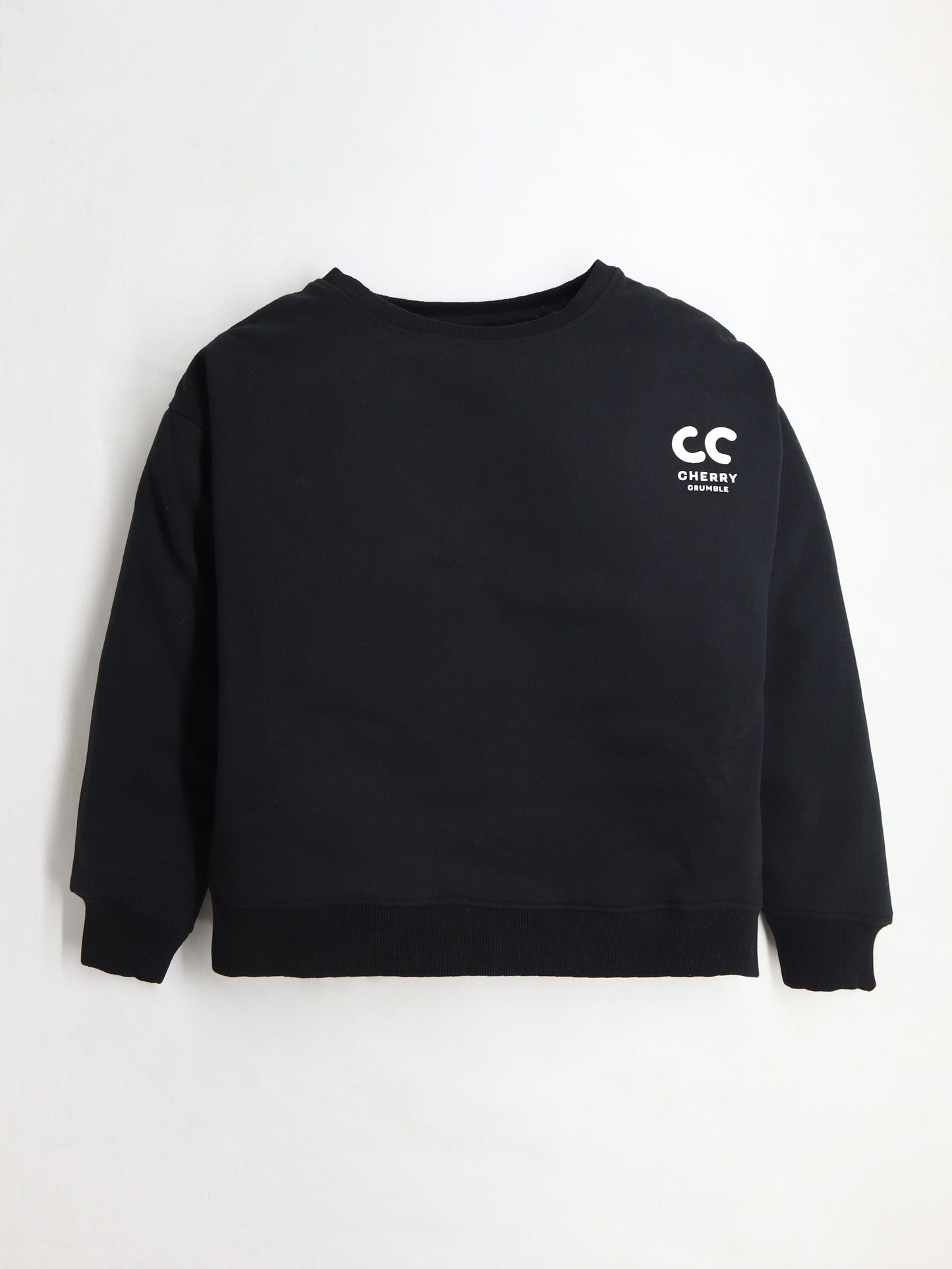 Cherry Crumble Cool Black Sweatshirt Set