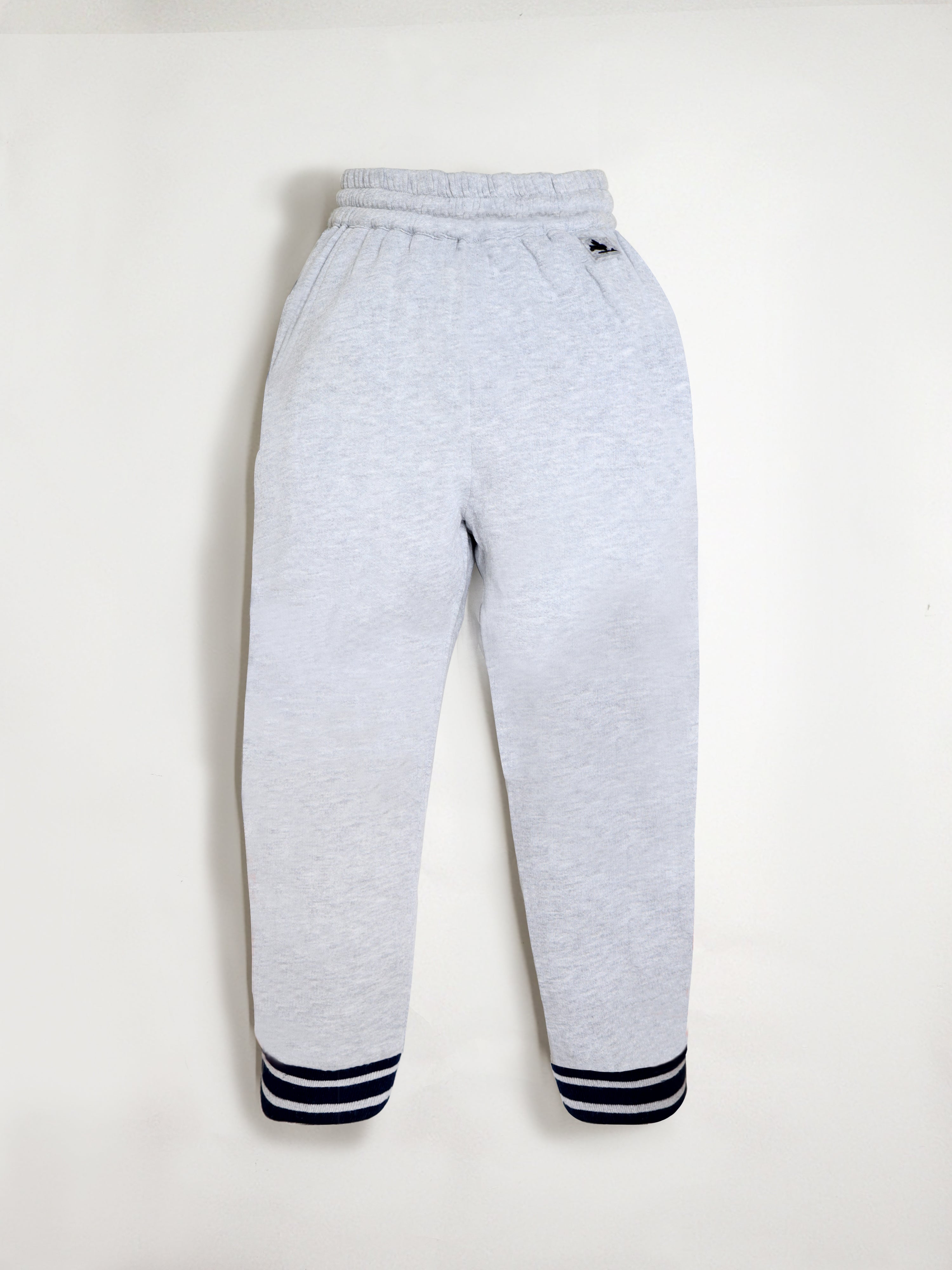 Cherry Crumble Grey Snuggle-Trendy Winter Track Pants