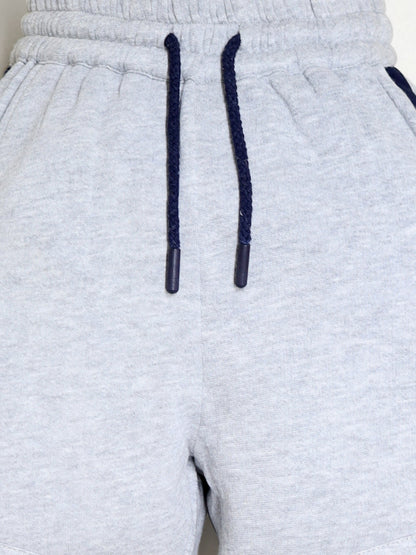 Cherry Crumble Grey Snuggle-Trendy Winter Track Pants