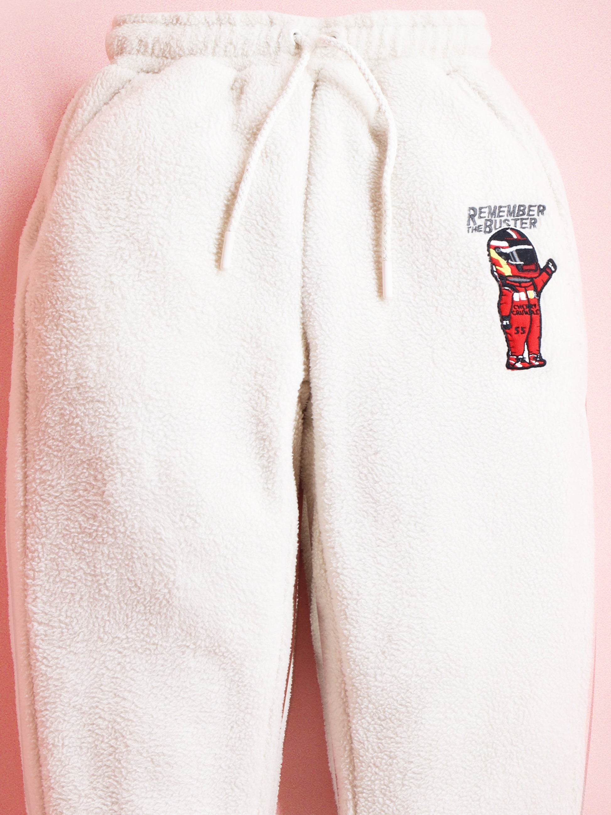 Cherry Crumble Cream Snuggle-Luxe Winter Track Pants