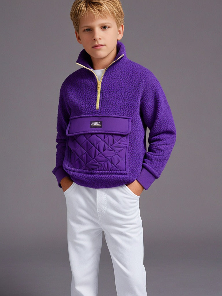 Cherry Crumble Violet Sunny Joy Bubbly Polished Sweatshirt