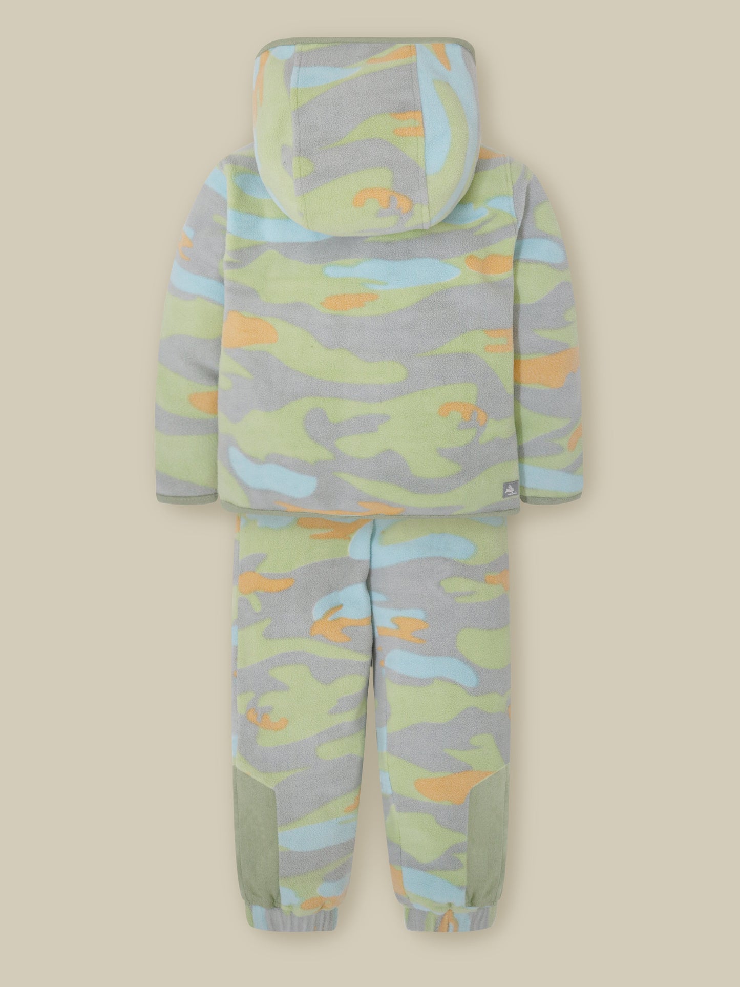 Multicolor Camo Hoodie Set
