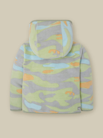 Multicolor Camo Hoodie Set