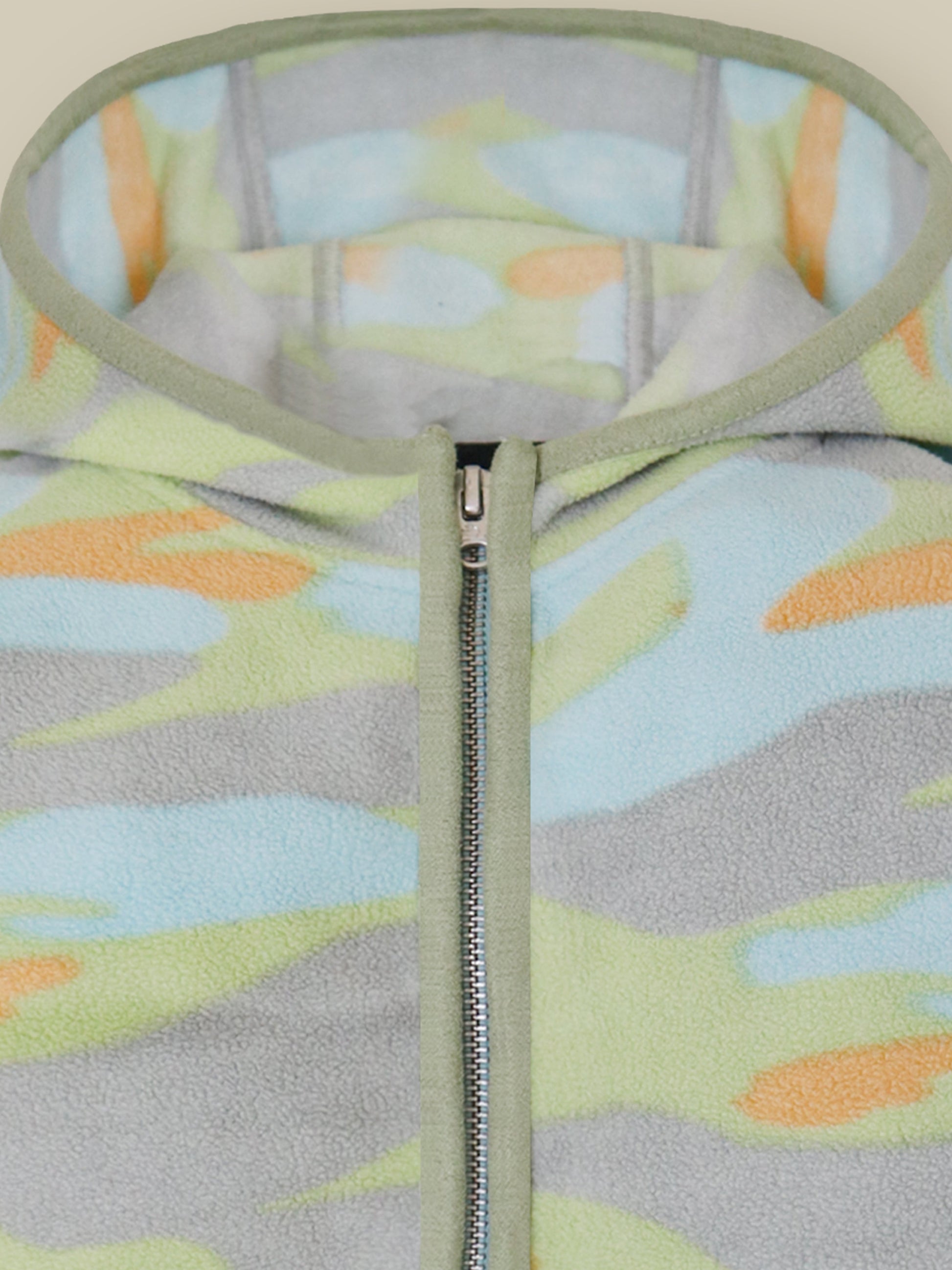 Multicolor Camo Hoodie Set