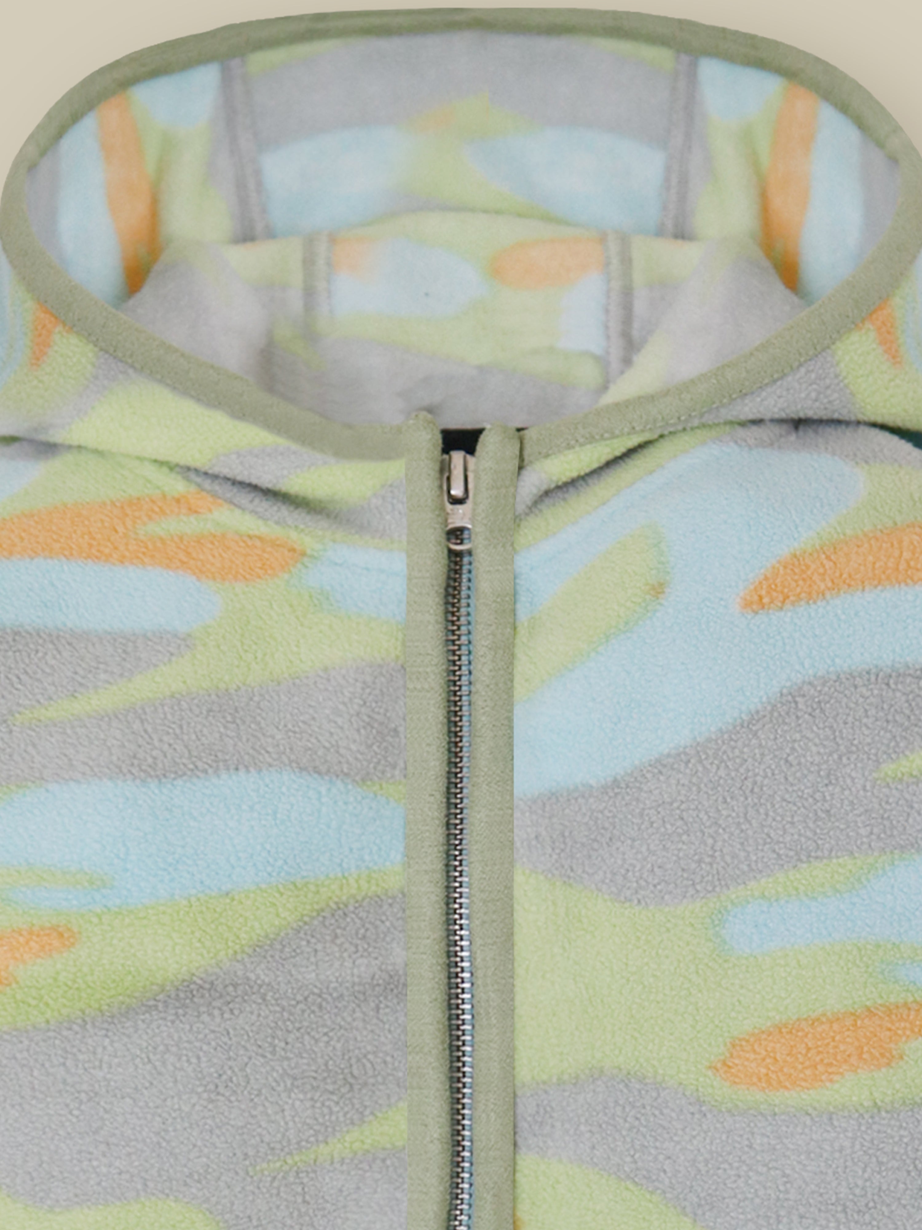 Multicolor Camo Hoodie Set