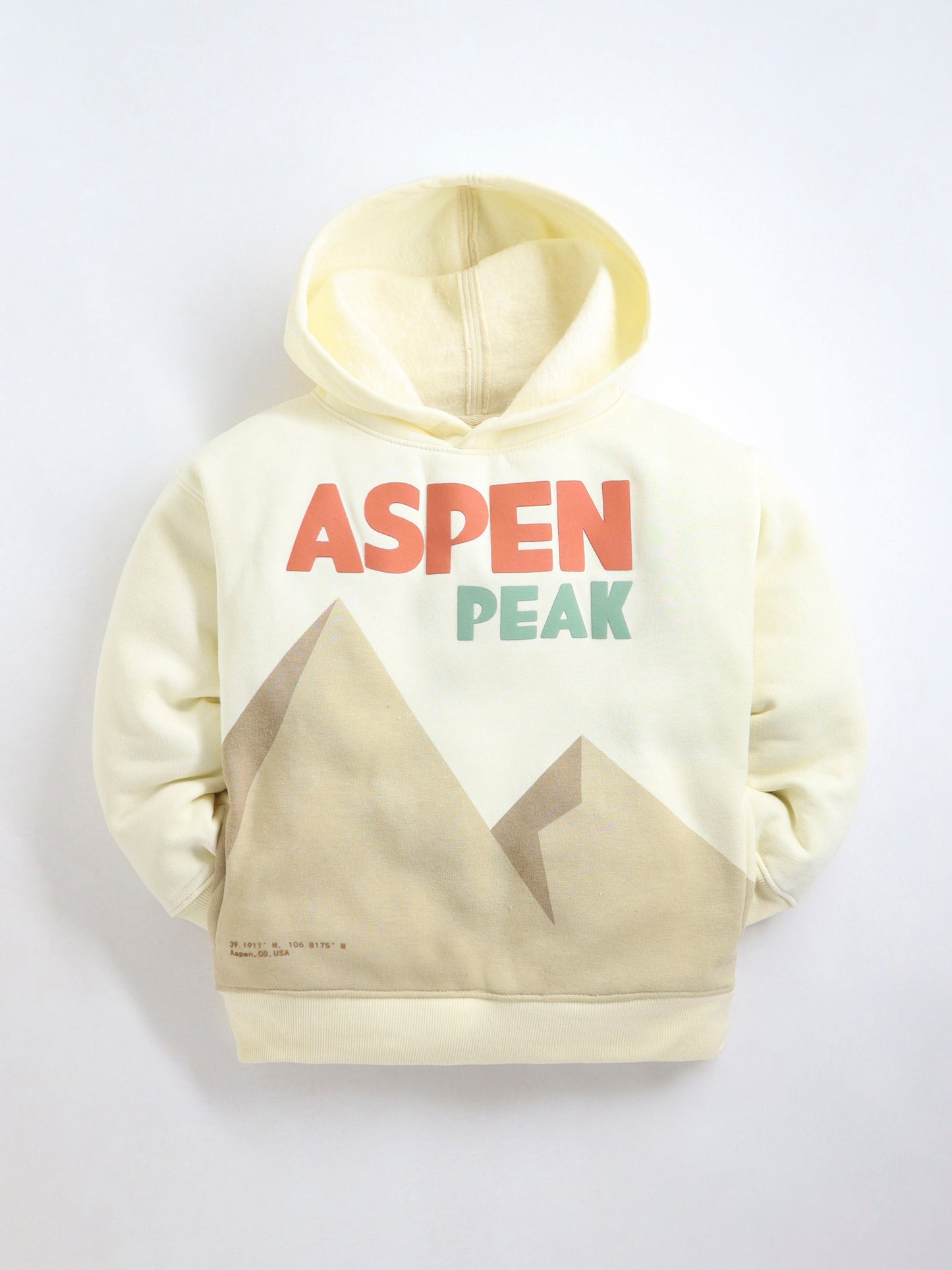 Cherry Crumble Cream Solid Printed Fleece Lovely Classic Winter Sweatshirt