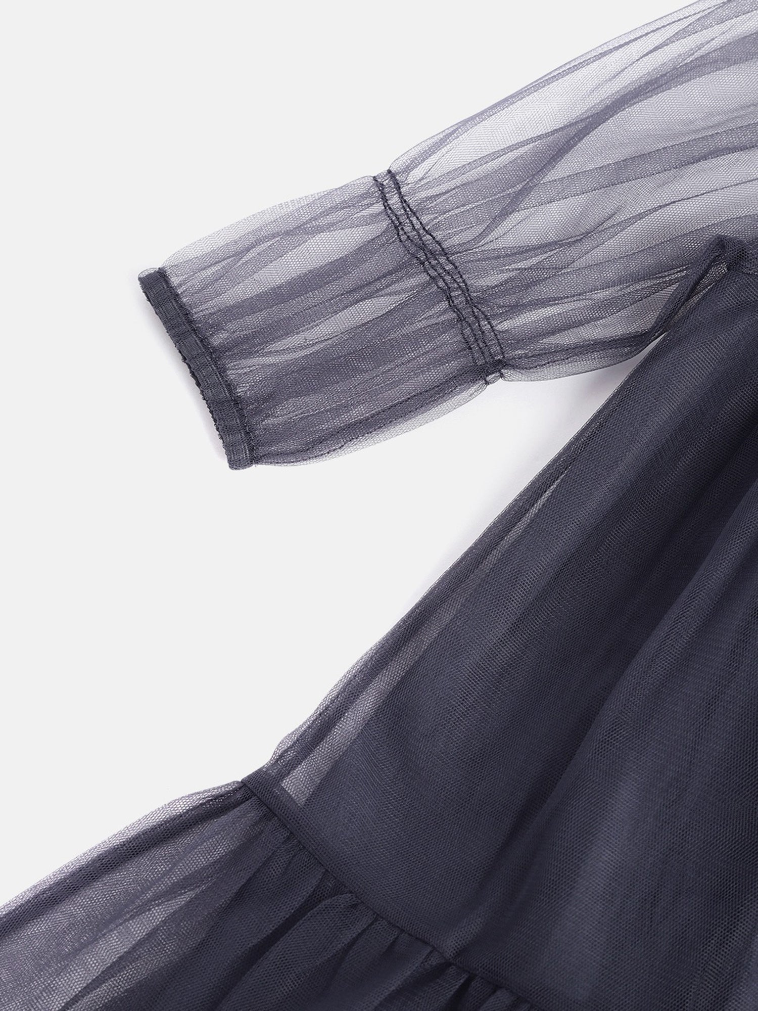 Cherry Crumble Navy Blue Solid Playful Dress