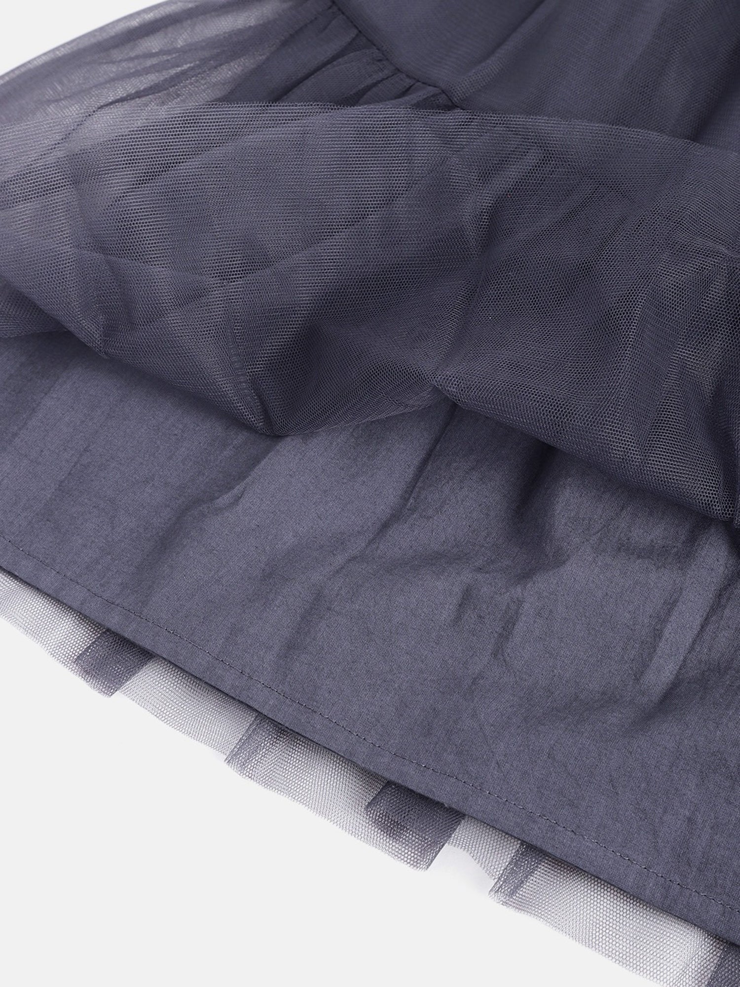 Cherry Crumble Navy Blue Solid Playful Dress