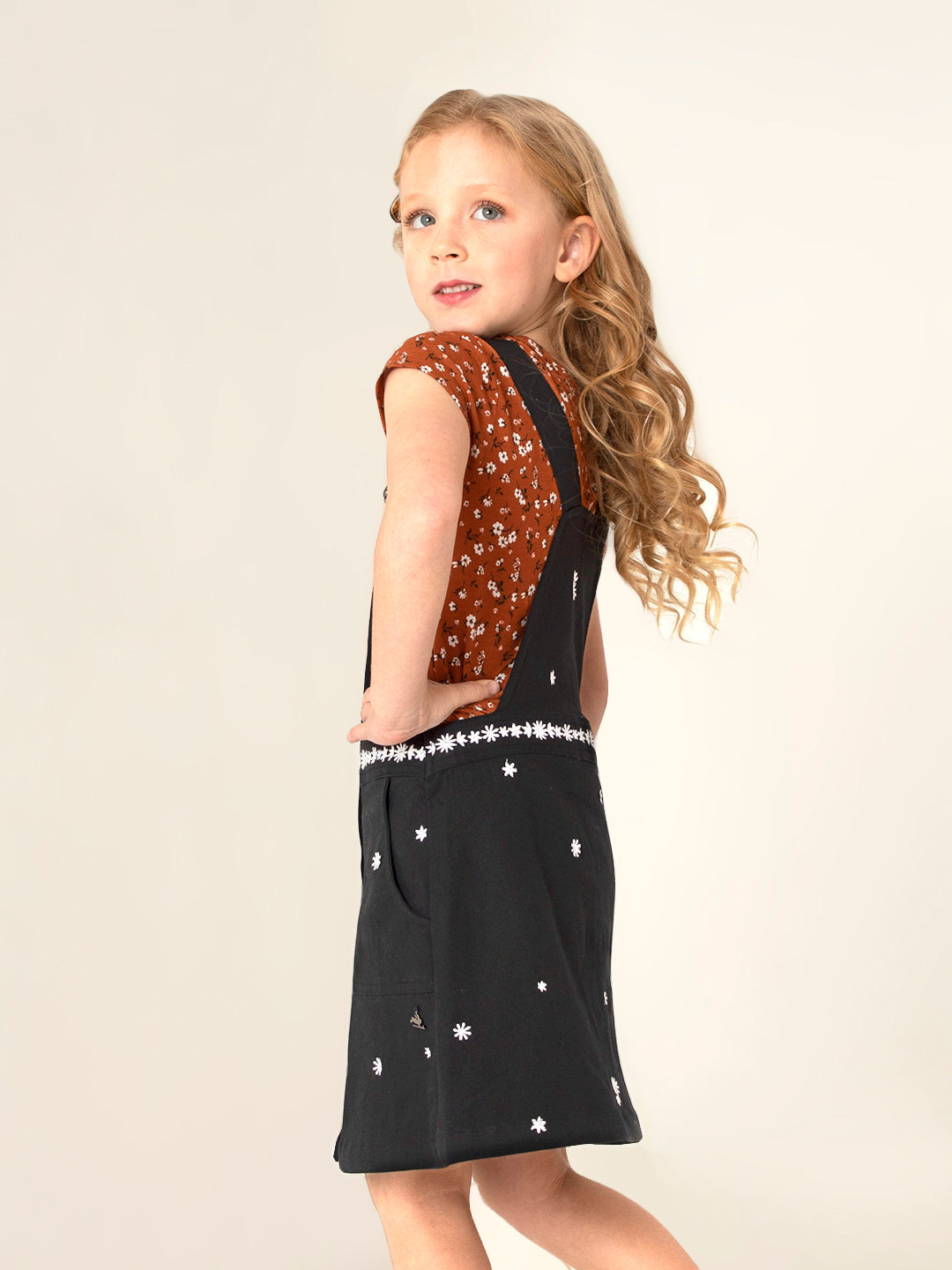 Cherry Crumble Black Embroidered Charming Dress