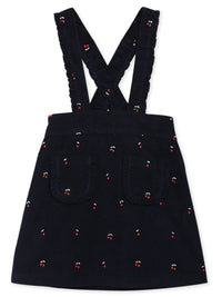Navy Blue Embroidered Cute Elegant Summer Dress
