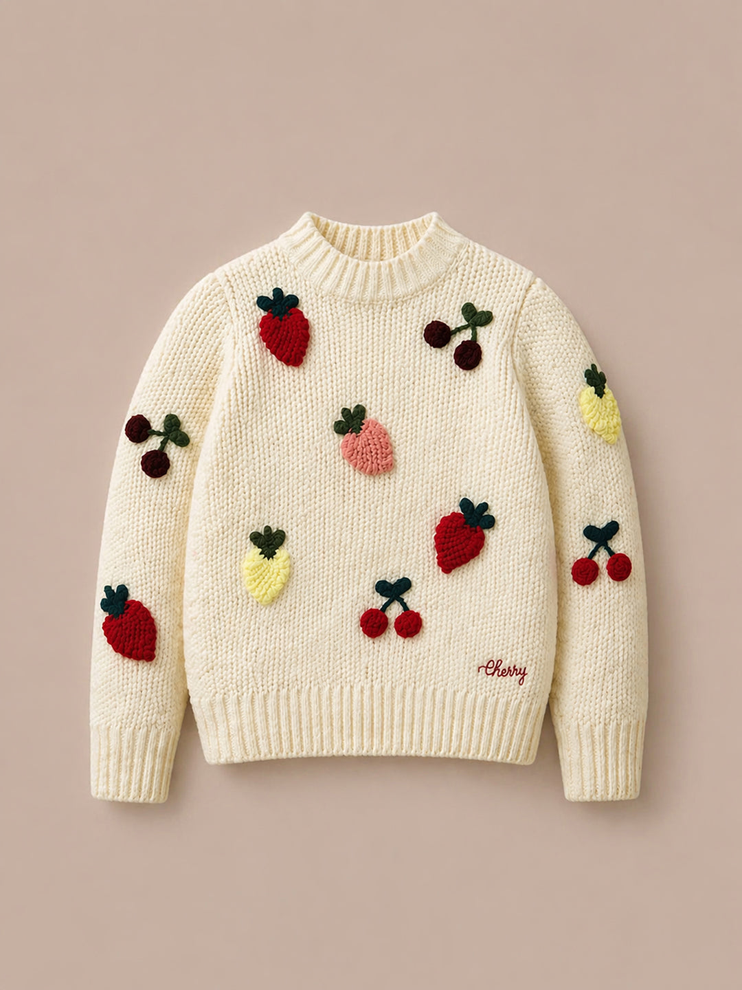 Off-White Crochet Embroidered Sweater
