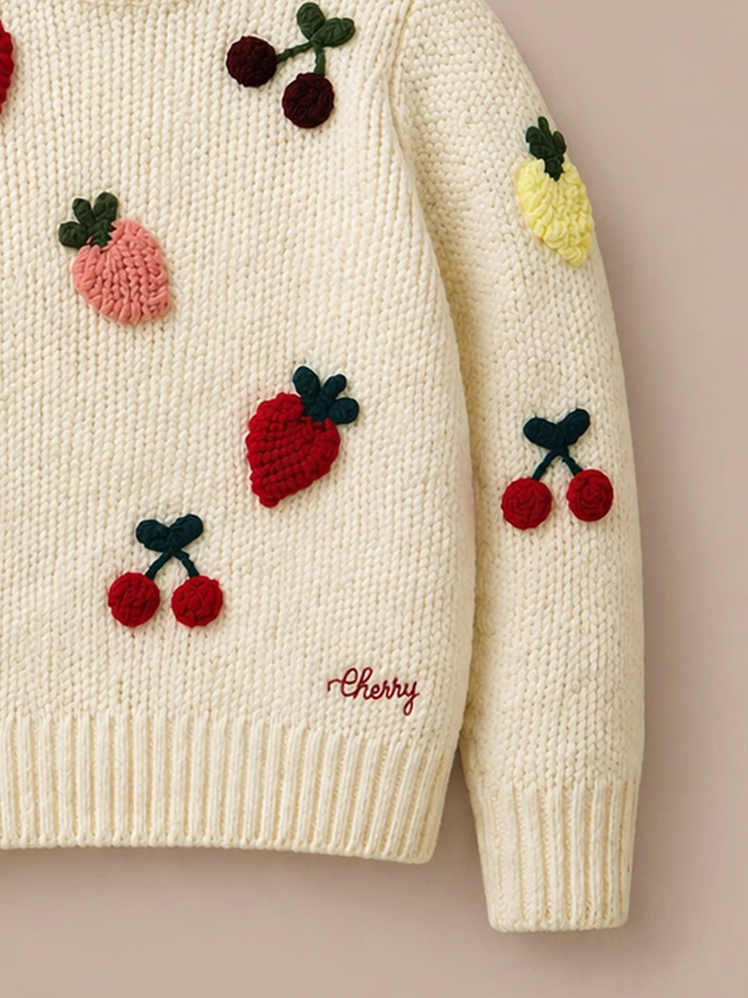 Off-White Crochet Embroidered Sweater