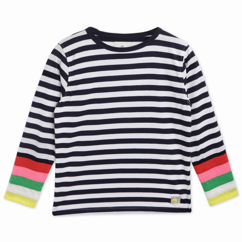 Blue Stripes Breezy-Luxe Summer T-Shirt