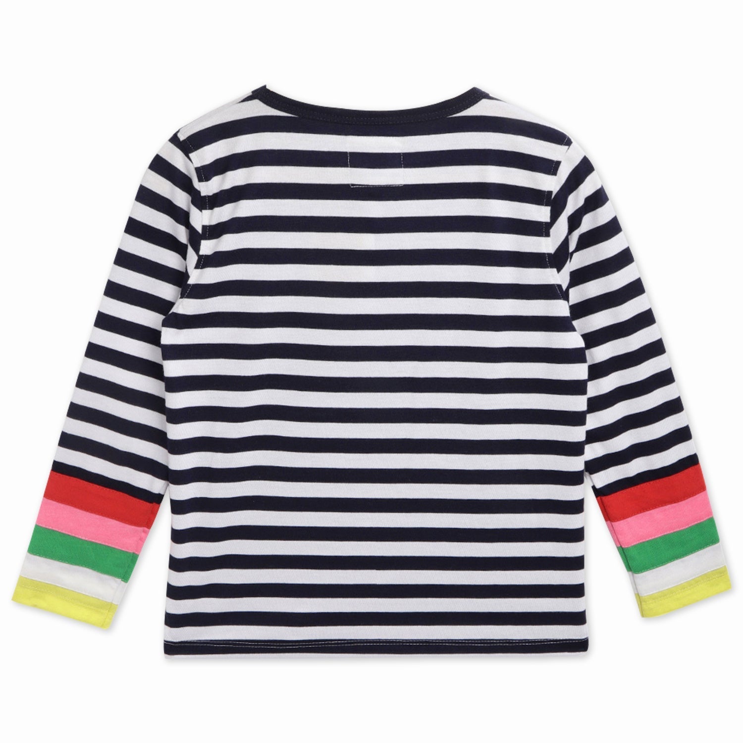 Cherry Crumble Blue Stripes Breezy-Luxe Summer T-Shirt