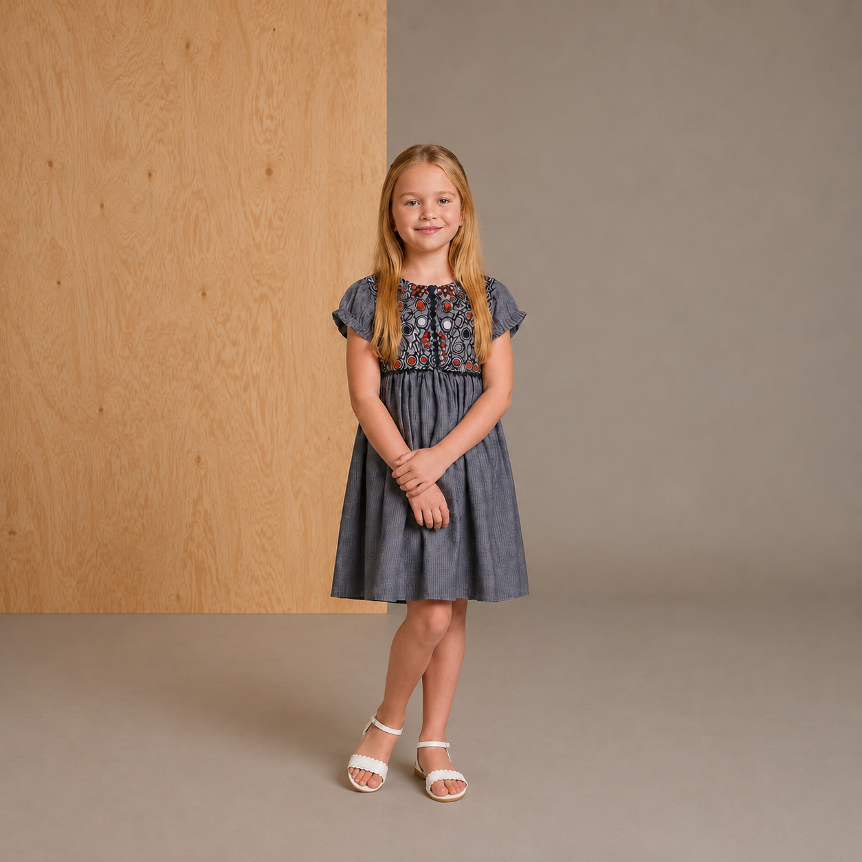 Grey Trendy Classic Dress