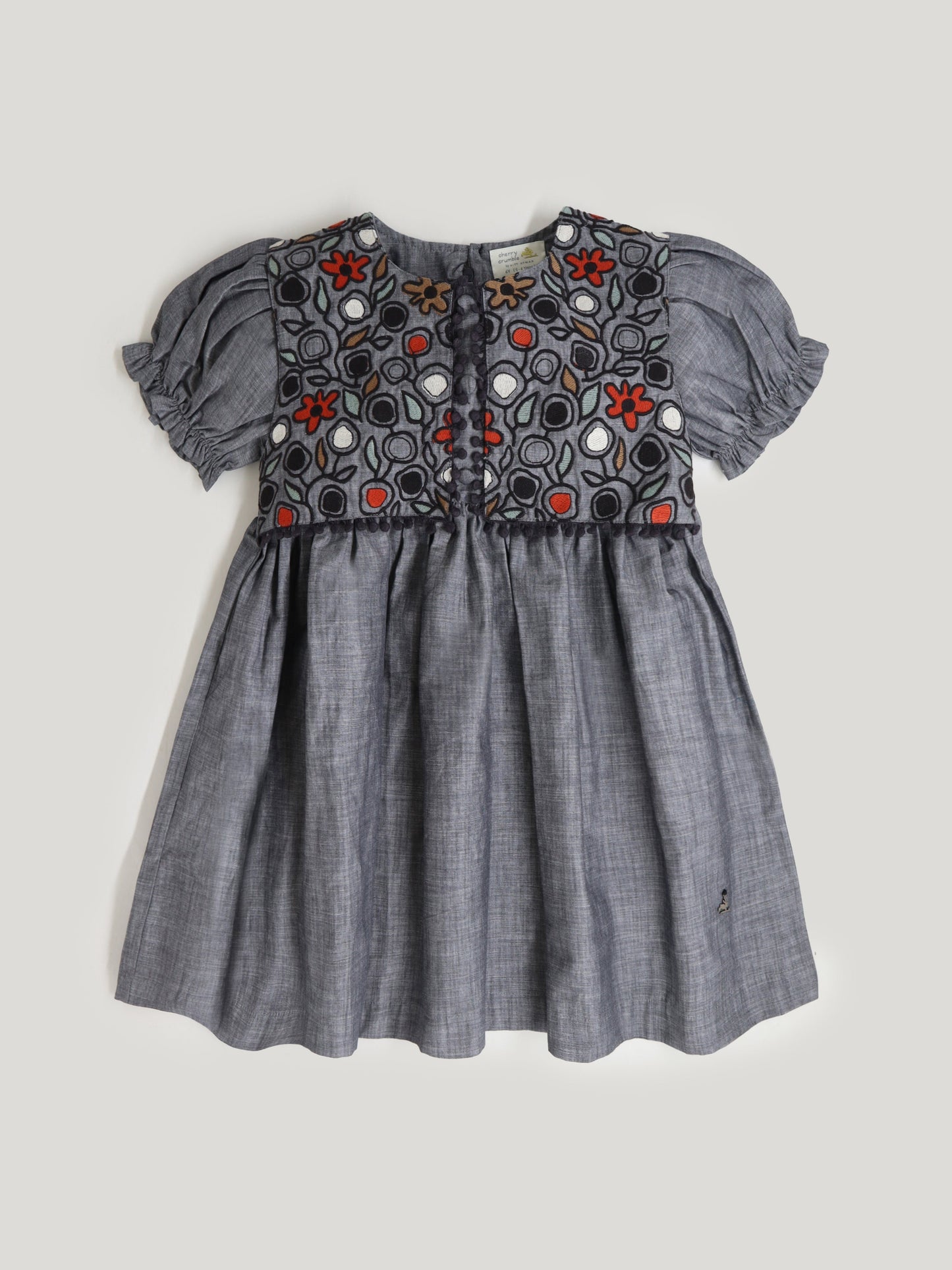 Cherry Crumble Grey Trendy Classic Dress