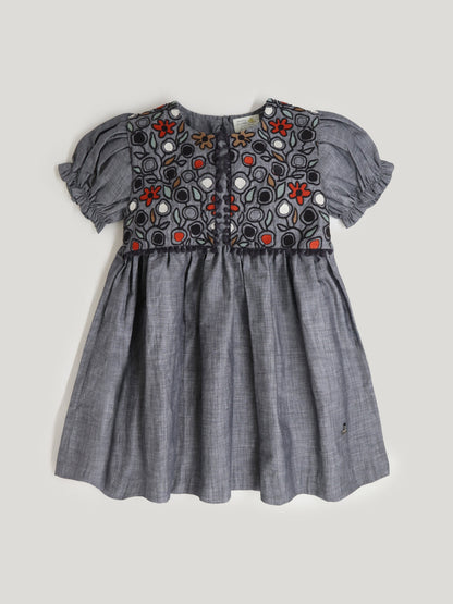 Cherry Crumble Grey Trendy Classic Dress