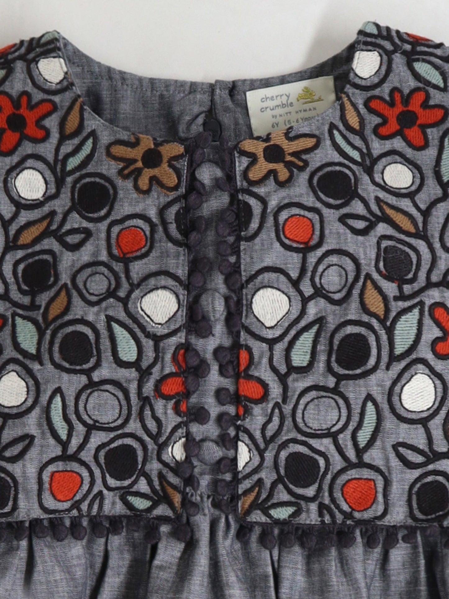 Cherry Crumble Grey Trendy Classic Dress