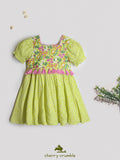 Cherry Crumble Yellow Bloom Dress