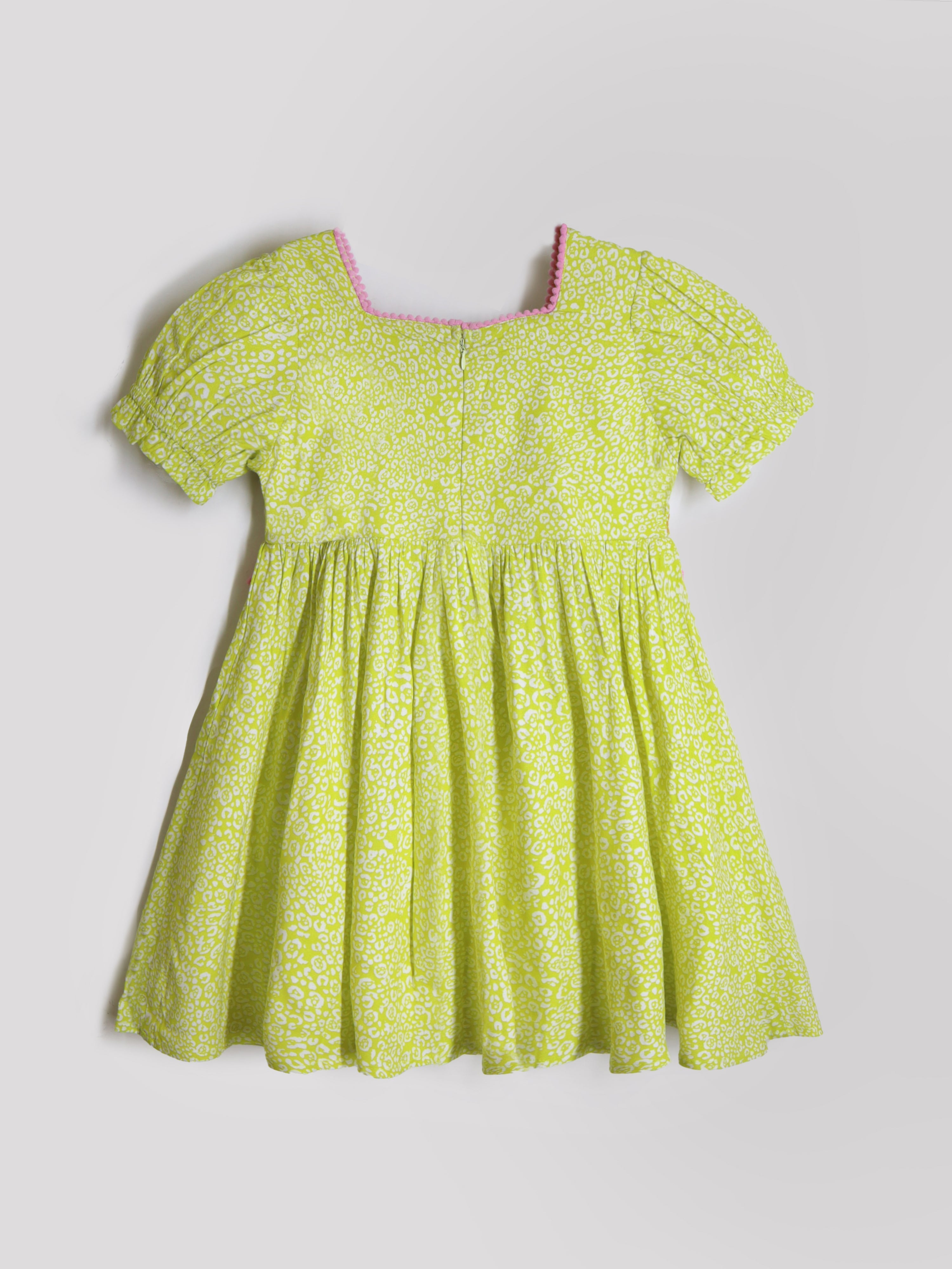 Cherry Crumble Yellow Bloom Dress