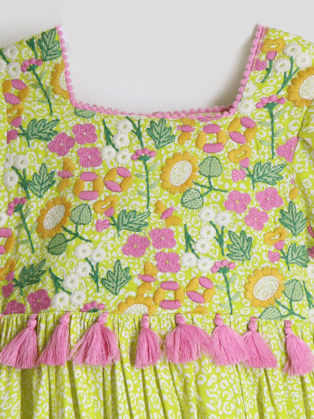 Cherry Crumble Yellow Bloom Dress