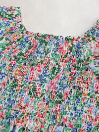 Multicolor Floral Printed Playful Classic Dress