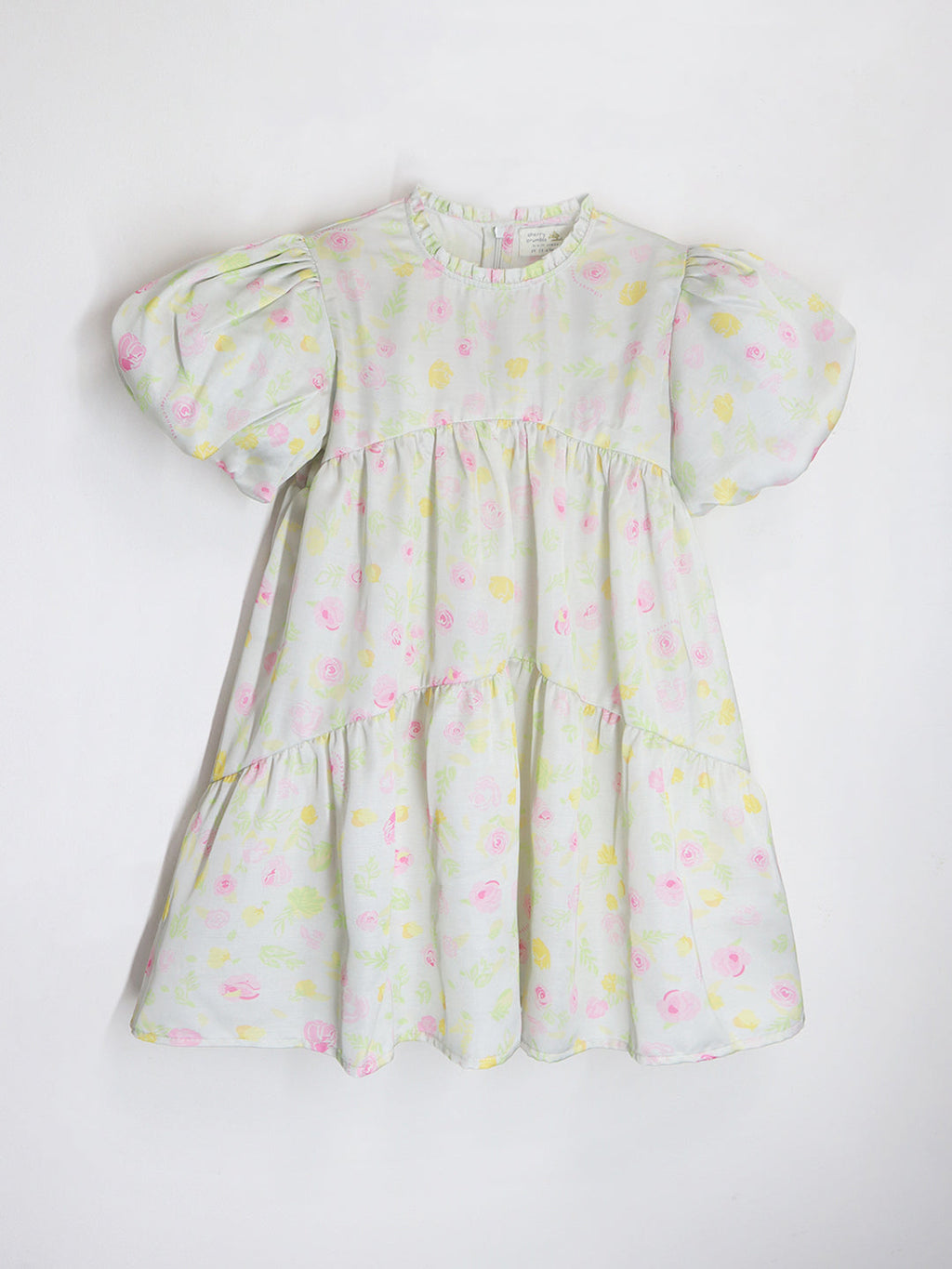Cherry Crumble Mint Floral Printed Snug Summer Dress