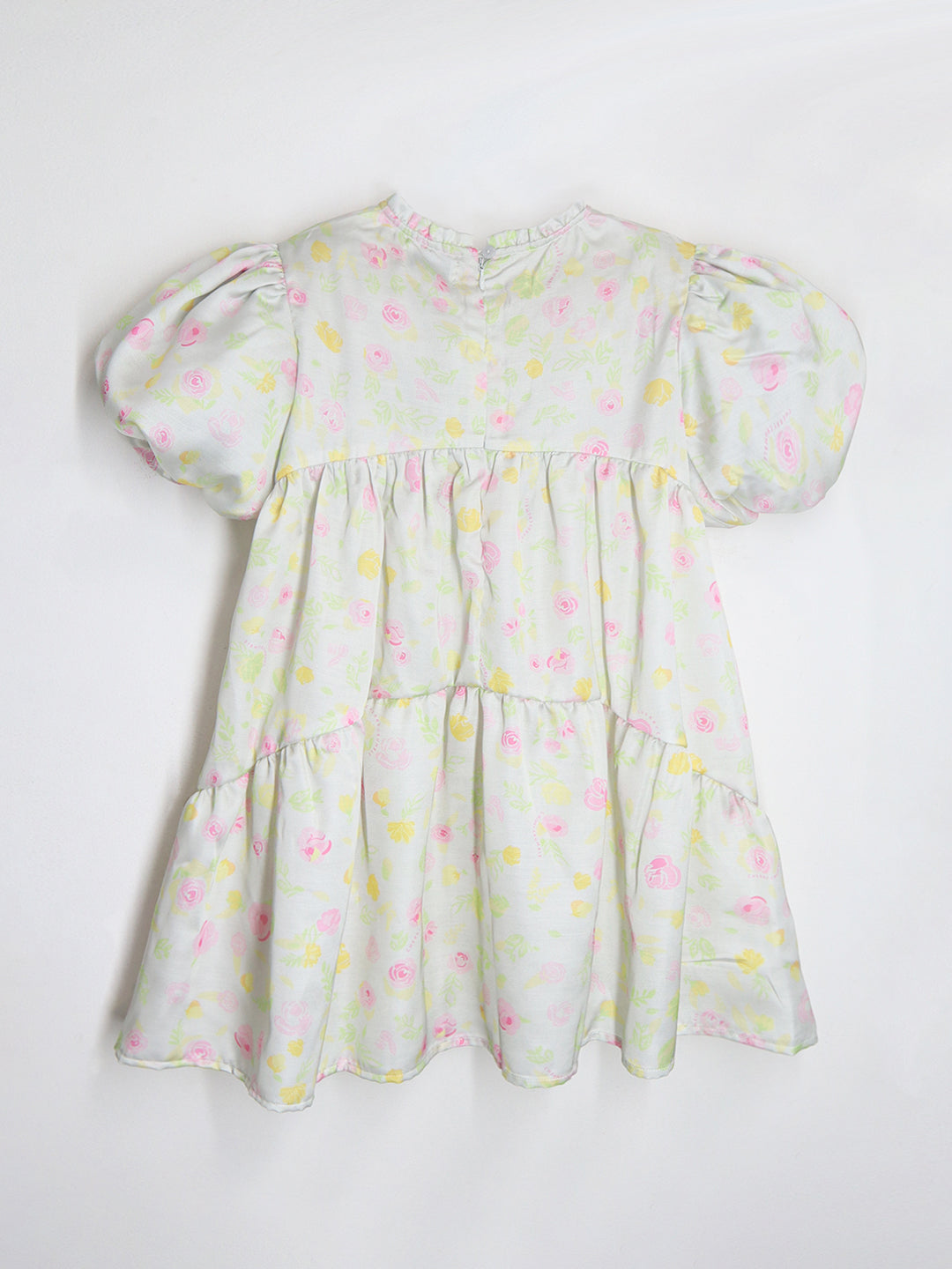 Cherry Crumble Mint Floral Printed Snug Summer Dress