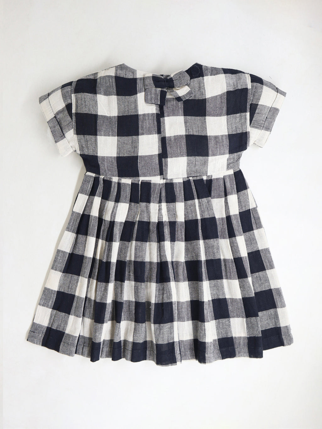 Cherry Crumble Black White Embroidered Playful Dress