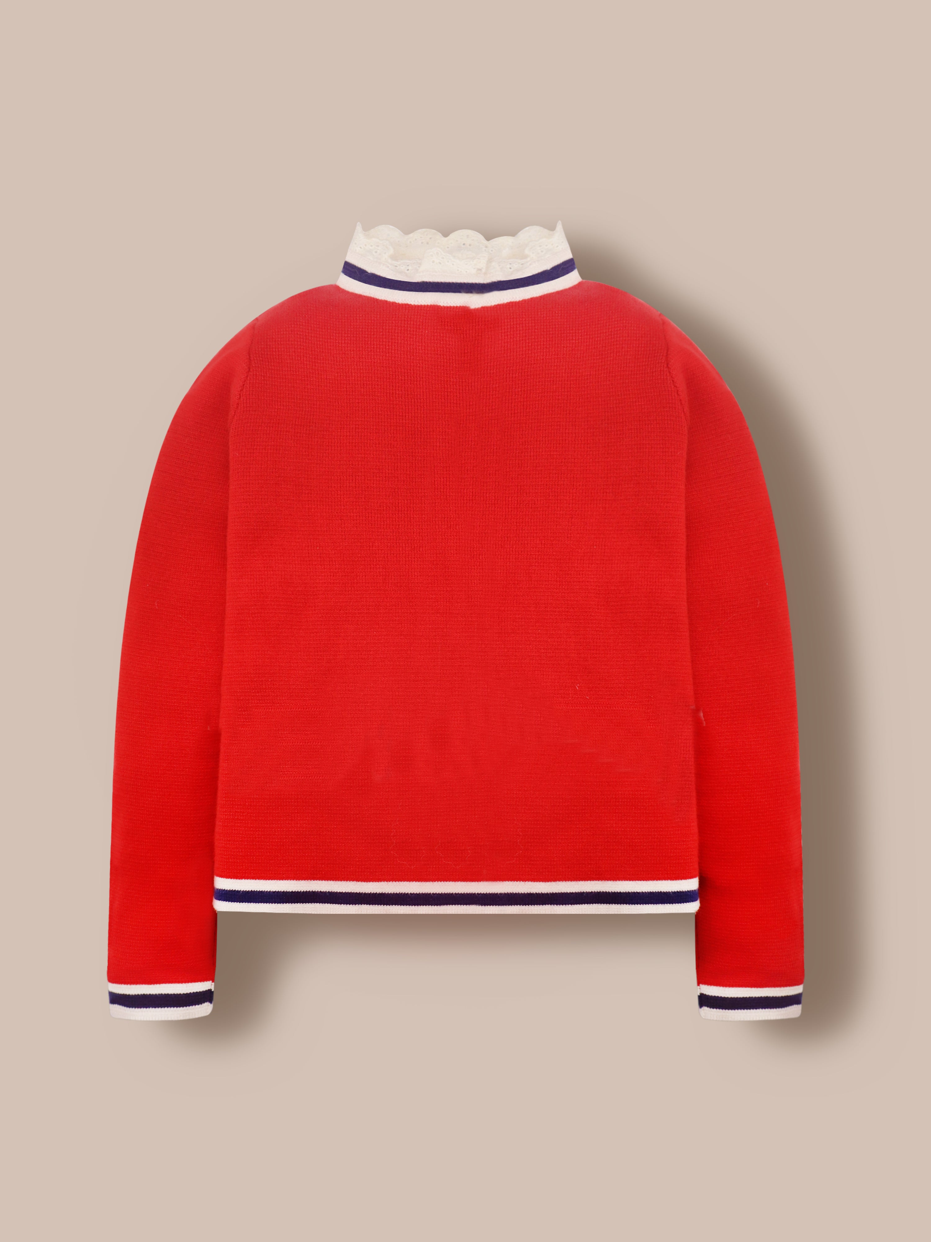 Cherry Crumble Red Cuddle Sweater Coat