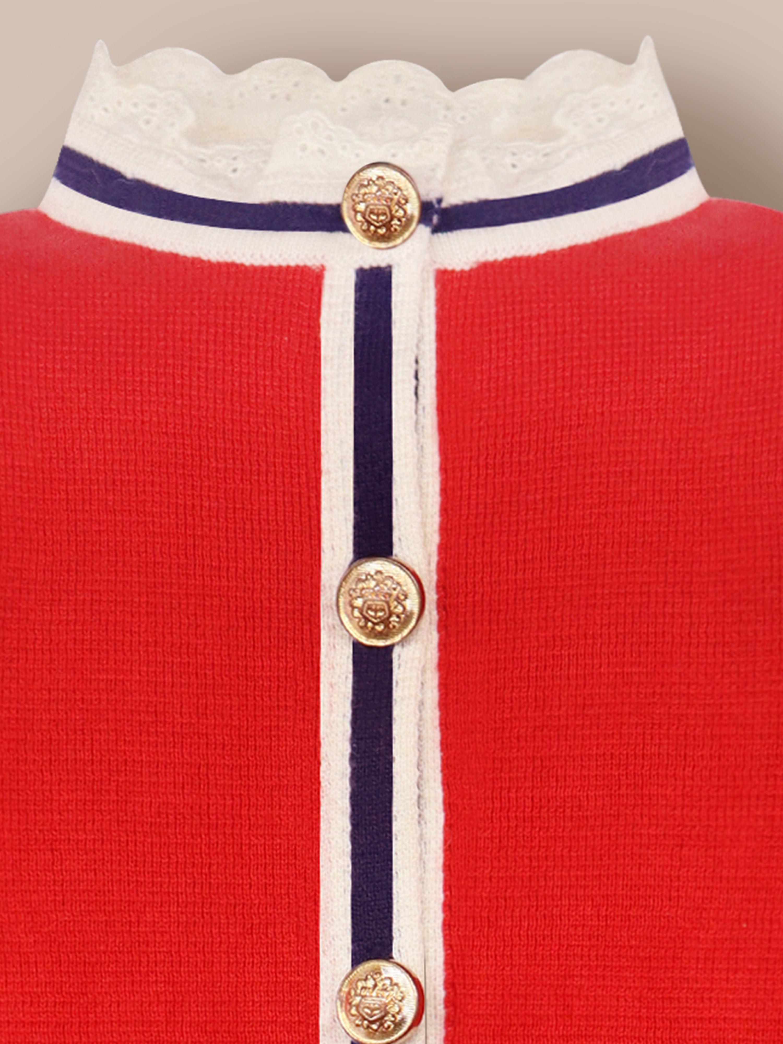 Cherry Crumble Red Cuddle Sweater Coat