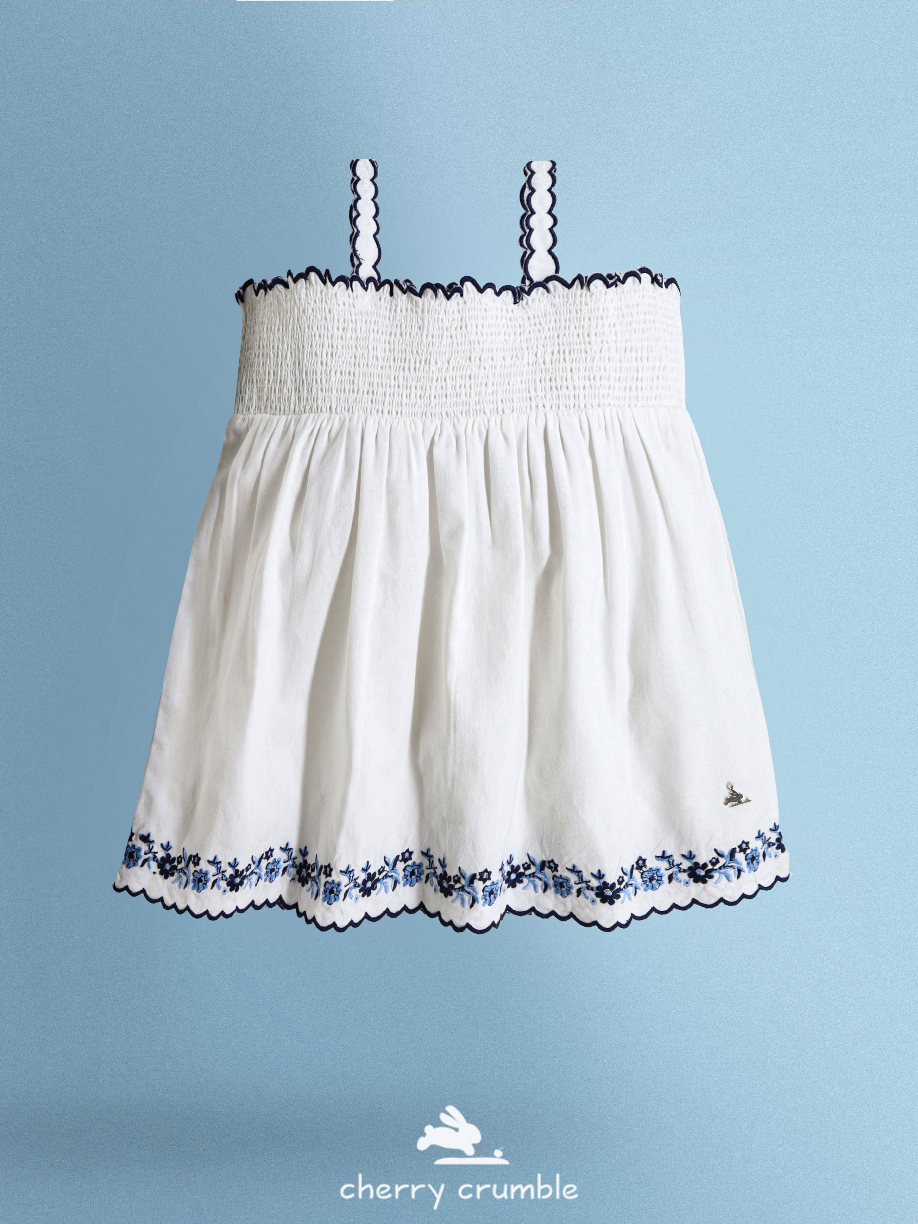Cherry Crumble White Solid Trendy Stylish Top