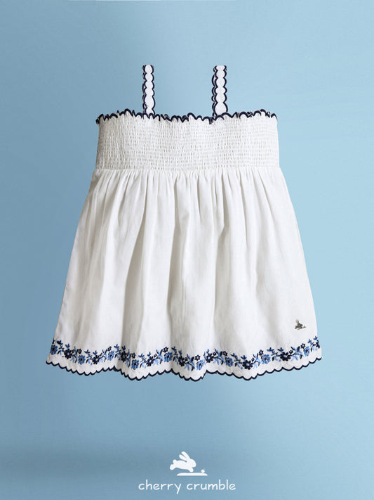 Cherry Crumble White Solid Trendy Stylish Top