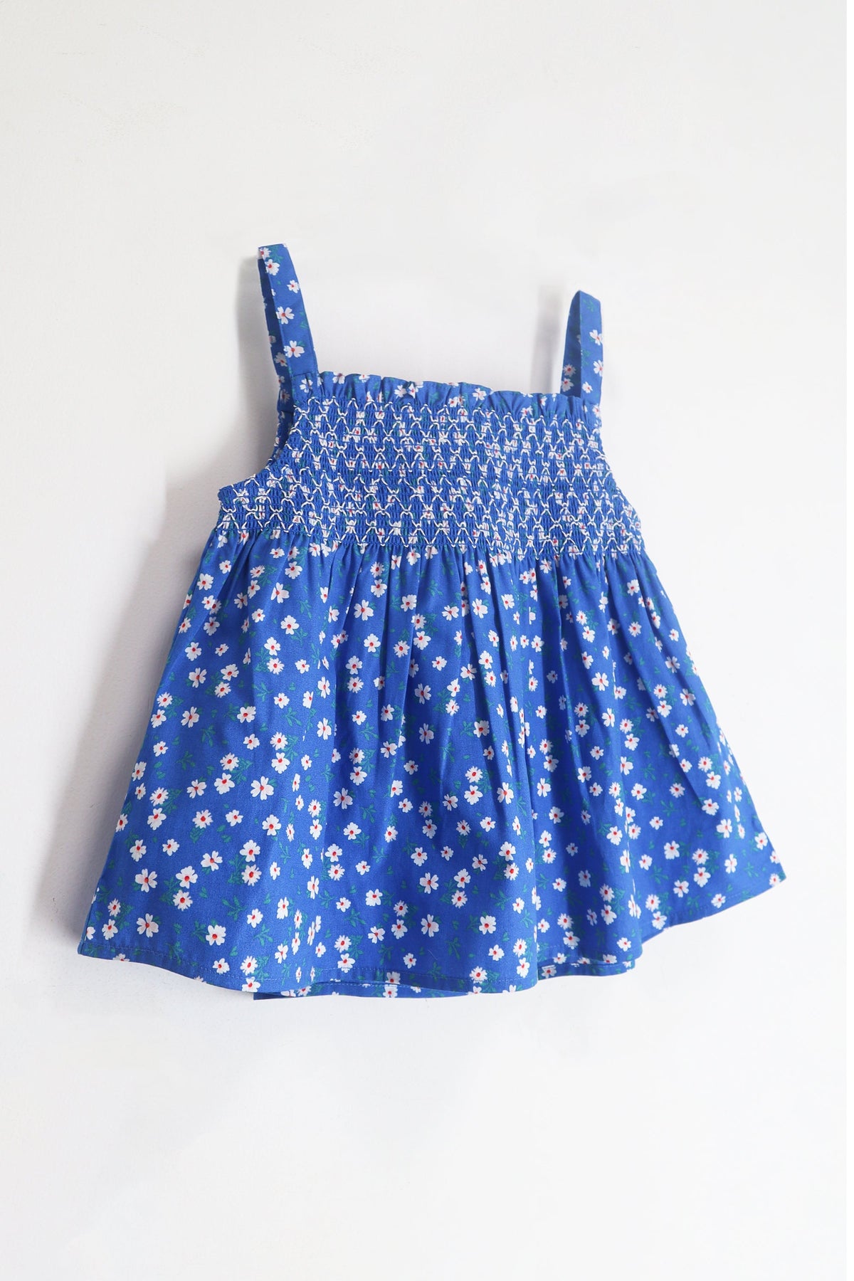 Cherry Crumble Blue Floral Printed Floral Sweet Stylish Top