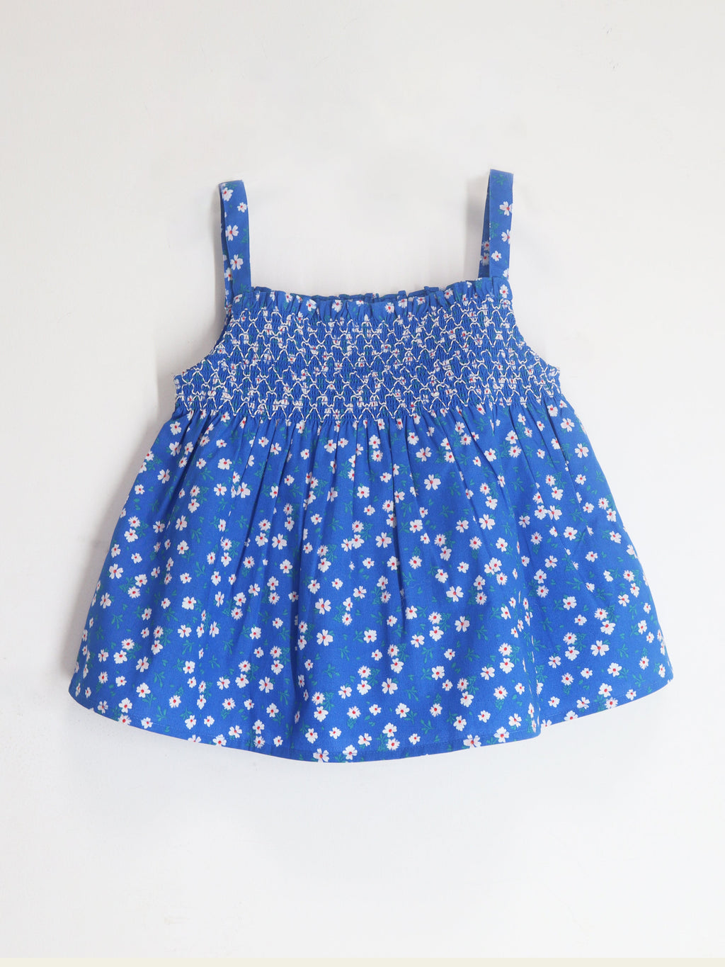 Cherry Crumble Blue Floral Printed Floral Sweet Stylish Top