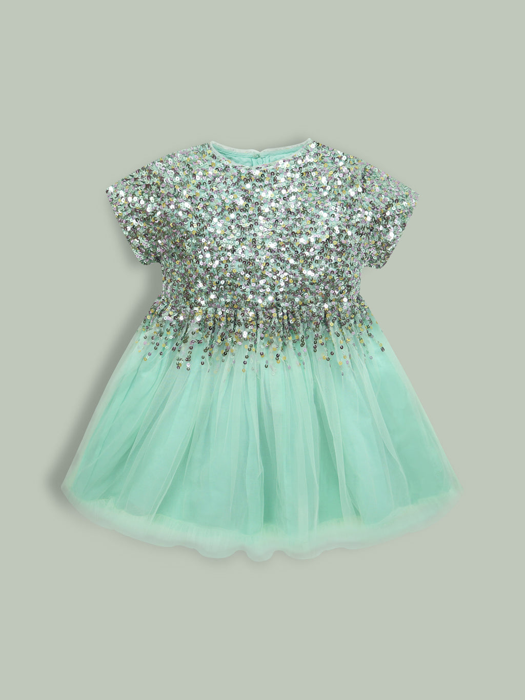 Cherry Crumble Mint Solid Cozy Stylish Summer Dress