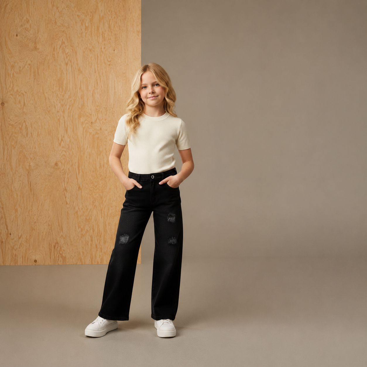 Black Easy Fit Trouser